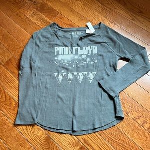 NWT! PINK Knit Riot Pink Floyd 100% Cotton Thermal long sleeve shirt